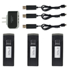 Eachine EG16 GPS RC Drone Quadcopter Spare Parts 3-in-1 Balance Charger USB Charging Cable with 3PCS 3.85V 1800mah Lipo
