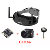 Eachine EV200D True Diversity FPV Goggles Black TX1200 FPV Transmitter Bat 19S FPV Camera 2.3mm Eachine K-Loverleaves An