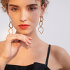 Ear Drop Earring Hollow Irregular Geometric Rhinestone