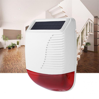 Earvkong 433MHz Wireless Sound Alarm Outdoor Waterproof Solar Power Light Sound Siren For GSM Alarm System Fire Alarm