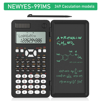 NEWYES 991MS 6.5 Inches Scientific Calculator with LCD Writing Tablet and 349 Functions Solar Energy Science Calculators