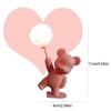 Confession Balloon Bear with Lights - Romantic Cake Decoration for Valentine