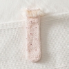 Coral velvet thickened warm home lace princess socks for Mommy and Me