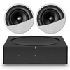Sonos Wireless Amplifier with 2 x KEF Ci200QR In-Ceiling 2-way Speakers