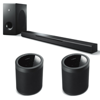 Yamaha MusicCast Bar 400 Soundbar Sub + 2x MusicCast 20 Wireless Speakers - Blk