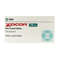 Zocor 10mg X 84 Pills