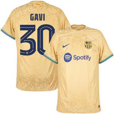 Nike Barcelona Dri-Fit ADV
Match Away Gavi 30 Shirt
2022-2023 (Official Cup
Printing) - XL
