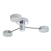 Cian Small LED Bathroom Flush Ceiling Light,  Chrome