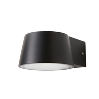 Silas Outdoor LED Wall Light,  Black