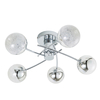 Sile Large LED Bathroom Semi Flush Ceiling Light,  Chrome