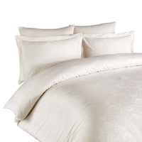 Single Sateen Jacquard Bedding Set,  Ivory
