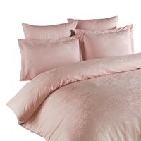 Single Sateen Jacquard Bedding Set,  Pink