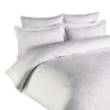 Single Sateen Jacquard Bedding Set,  White
