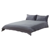 Single Stonewashed Cotton Bedding Set,  Slate