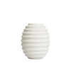 Small Beehive Style Ceramic Vase,  Cream