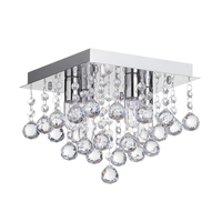 Tampa Small Bathroom Flush Ceiling Light,  Chrome