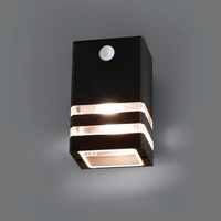 Edit Rio Outdoor Wall Light with PIR Sensor - Black