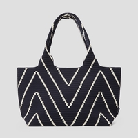Wallace Tote-Dark Chevron