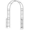240 cm Garden Arch Arbor Trellis for Climbing Plants-Black