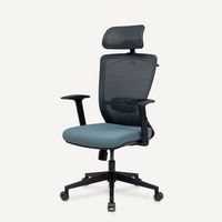 FlexiSpot BS3 Chair Ergonomic Office Chair Ergonomic Resilient Swivel Study Office Chair in Black with Arms and Back Support 