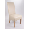 Rollback Leather Chair in Ivory