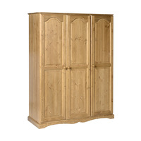Triple All Hanging Solid Pine Wardrobe