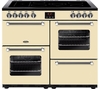 BELLING Kensington 100E Electric Ceramic Range Cooker - Cream & Chrome