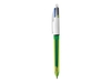 BIC 4 Colours FLUO - 4 colour ballpoint pen - black,  red,  blue,  yellow (pack of 12)