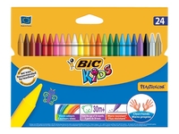 BIC KiDS Plastidecor - crayon - assorted vibrant colours (pack of 24)