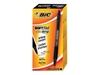 BIC Soft Feel clic Grip - ballpoint pen - black (pack of 12)