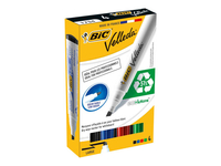 BIC VELLEDA - marker - black,  red,  blue,  green (pack of 4)
