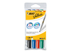 BIC VELLEDA 1741 - marker - black,  red,  blue,  green (pack of 4)