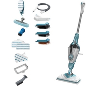 BLACK + DECKER BHSM1610DSM-GB 2-in-1 Steam Mop - White & Blue