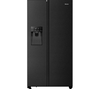 HISENSE PureFlat RS694N4TFF American-Style Fridge Freezer - Black