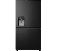HISENSE PureFlat RS818N4IFE American-Style Smart Fridge Freezer - Black Stainless Steel