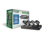 HOMEGUARD DIY HG8KIT4C1T 4-Camera 8-Channel HD Home Security Kit