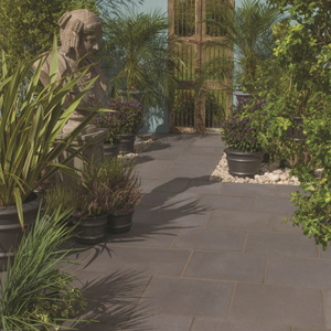Bradstone,  Aged Riven Paving Dark Grey Patio Pack - 9.72 m2 Per Pack