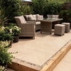 Bradstone,  Aspero Porcelain Paving Beige Patio Pack - 18.36 m2 Per Pack
