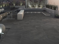 Bradstone,  Aspero Porcelain Paving Graphite Patio Pack - 18.36 m2 Per Pack