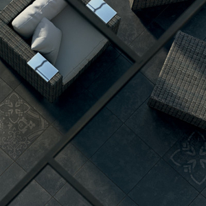 Bradstone,  Manzano Porcelain Paving Black Mosaic 600 x 600 x 20 - 2 Units