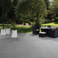 Bradstone Mode Textured - Paver - Dark Grey - 600x600