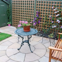Bradstone Natural Sandstone Patio Paving Autumn Green 2 Ring Circular Paving - Pack