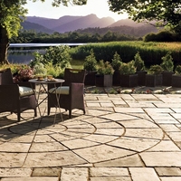 Bradstone Old Town Paving Grey-Green 2 Ring Squaring Off Kit - Pack