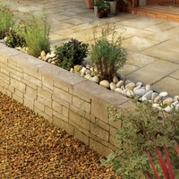 Bradstone Old Town Walling Weathered Limestone Full Block,  450(L) x 130(W) x 145(H) - 80 Per Pack