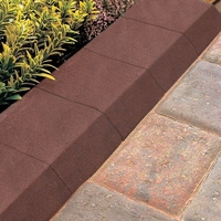 Bradstone Small Kerb - External Radius - Acc D - Red - 125x125