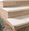 Bradstone Smooth Natural Sandstone - Step Corner - Dune - 350x350