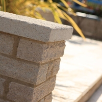 Bradstone,  Textured Coping Grey 580(L) x 136(W) x 50(H) - 24 Per Pack