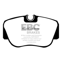 EBC Green Stuff EBC BRAKE PADS (GREENSTUFF) MERCEDES VARIOUS