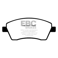 EBC Green Stuff EBC BRAKE PADS (GREENSTUFF) RENAULT VARIOUS
