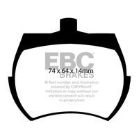 EBC Green Stuff EBC BRAKE PADS (GREENSTUFF) ROVER VARIOUS